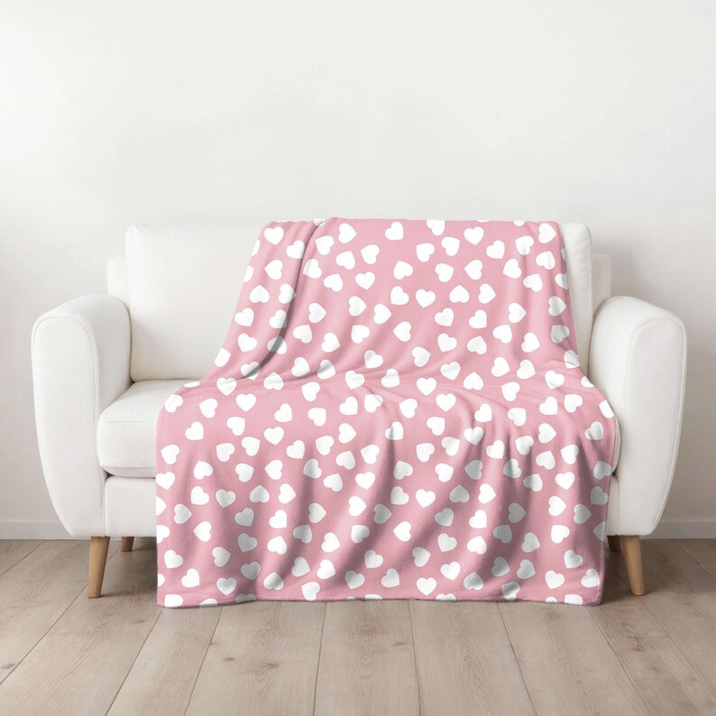 Valentines Decor, Valentines Blanket, Valentines Day Home Decor, Gift