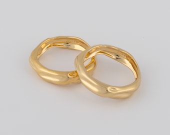 Anillo de oro vermeil de flujo libre Streedagh