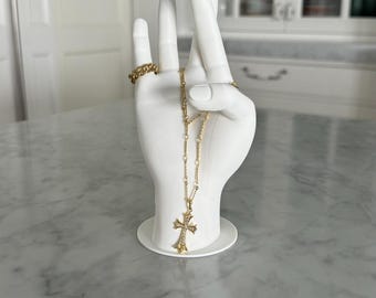 Hand Sculpture Ring Holder – Modern Jewelry Organizer Stand for Rings & Accessories - Unique Gift - Home Decor