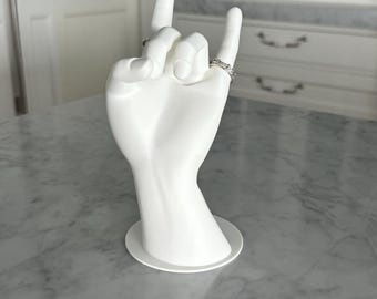 Stylish Jewelry Organizer for Rings – Hand Sculpture Ring Holder, Bracelets & Accessories – Modern Home Décor, Perfect Gift for Her