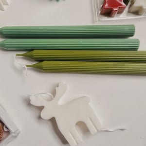 Ribbed Dinner Candles made from Vegan Soy