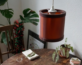 Wave 101 | Bernsteinfarbener Lampenschirm mit bernsteinfarbenem Innenschirm | hergestellt aus recycelten Materialien