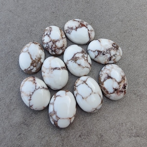 AAA+ Wild Horse Jasper Cabochon: Oval Flat Back Gemstone