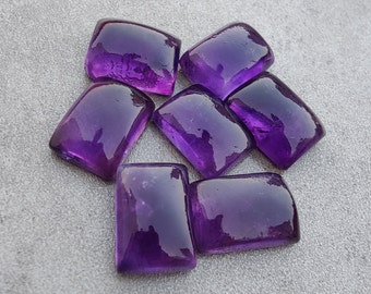 AAA + Qualität natürliche Amethyst Rechteck Form Cabochon flache Rückseite kalibriert Großhandel Edelsteine, alle Größen erhältlich