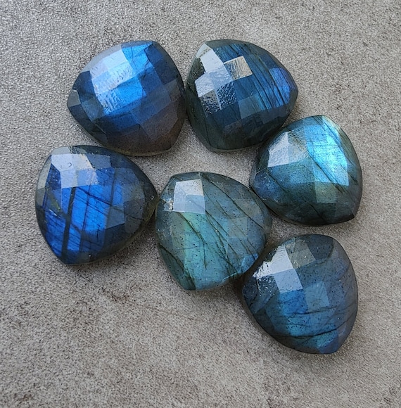 Natural Labradorite Trillion Shape Checker Cut Calibrated AAA+ Quality Wholesale Gemstones, All Sizes Available