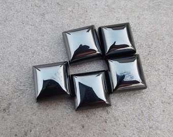 Natural Hematite Square Cabochon: AAA+ Quality Gemstone