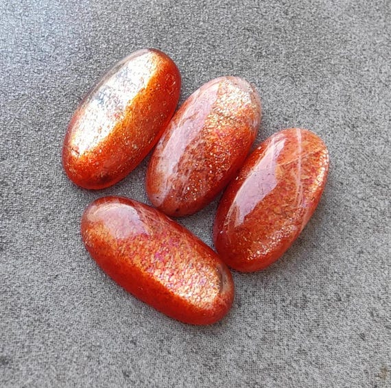 Natural Sunstone Cabochon: Big Oval AAA+ Gemstone