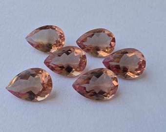 Zultanite naturelle forme poire, taille facettée, pierres précieuses calibrées en gros, toutes les tailles disponibles