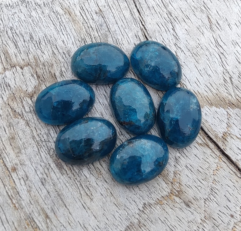 Cabochon de forme ovale, néon naturel à dos plat, calibrées AAA , pierres précieuses de qualité en gros, tailles personnalisées disponibles image 9