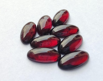 AAA+ natuurlijke granaat cabochon: grote ovale rode gekalibreerde edelstenen