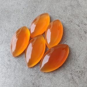 Carnelian Marquise Cabochon: AAA+ Quality Natural Gemstone