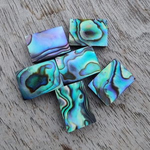 AAA+ Quality Natural Abalone Shell Rectangle Shape Cabochon Flat Back Calibrated Wholesale Gemstones, All Sizes Available