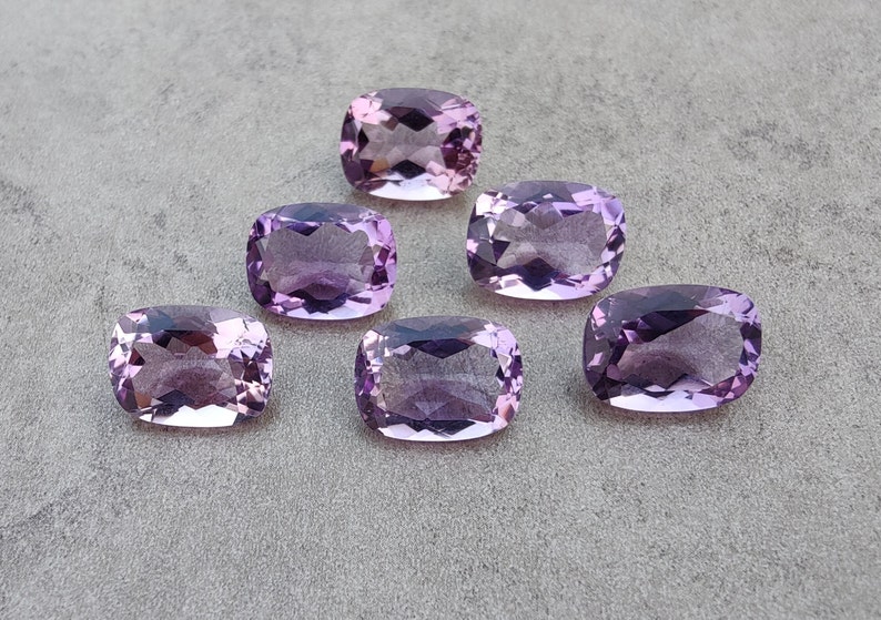 AAA Qualität natürlicher Amethyst in rechteckiger Kissenform, facettierter Schliff, kalibrierte Großhandelsedelsteine, alle Größen erhältlich Bild 4