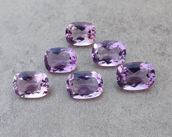 AAA+ Qualität natürlicher Amethyst in rechteckiger Kissenform, facettierter Schliff, kalibrierte Großhandelsedelsteine, alle Größen erhältlich