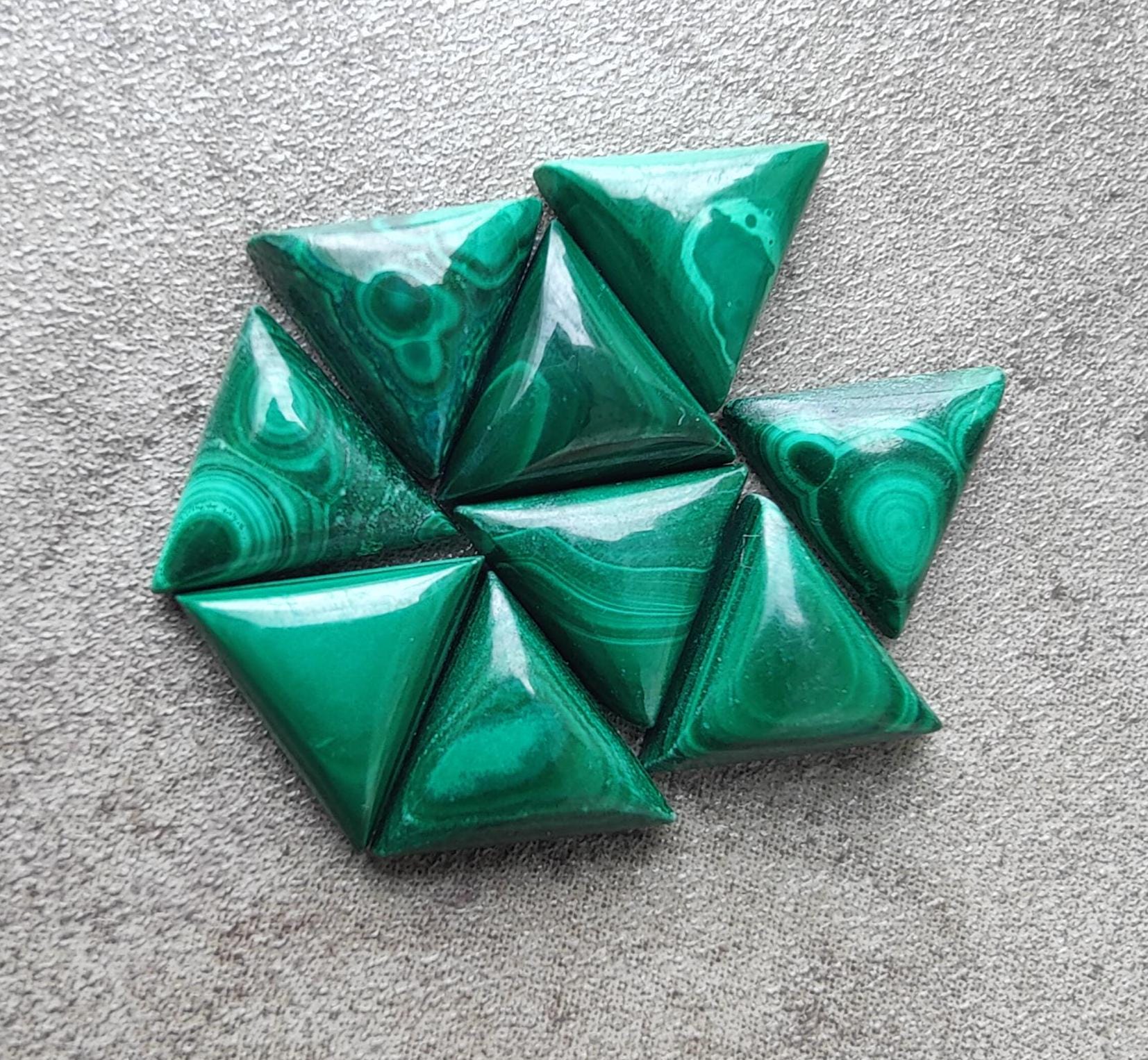 Triangle Malachite - Etsy
