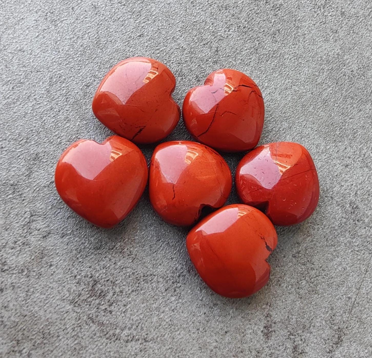 Red Jasper Heart Briolette Cabochon: AAA+ Quality Gemstone