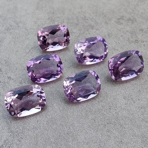 AAA Qualität natürlicher Amethyst in rechteckiger Kissenform, facettierter Schliff, kalibrierte Großhandelsedelsteine, alle Größen erhältlich Bild 9