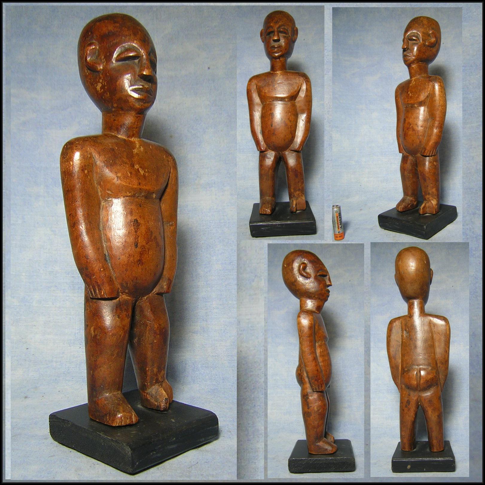 ロビ バテバ ブルキナファソ 木彫り 人形 置物 古美術 民藝 民族 部族 LOBI TRIBE - OLD WOODEN STATUE | casablanca