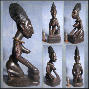 YORUBA ancestor statuette 24cm Nigeria AFRICANTIC First Arts Black Africa African art ancient tribal primitive vintage African statue