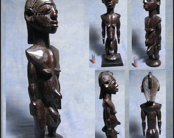SENOUFO Ahnenstatue 36cm Elfenbeinküste AFRIKANISCH First Arts Schwarzafrika alte afrikanische Stammeskunst Skulptur afrikanische Statuette