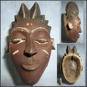 Masque PENDE 27cm Zaire  AFRICANTIC Arts Premiers Afrique Noire art africain ancien tribal primitif vintage ethnique ethnologique colonial