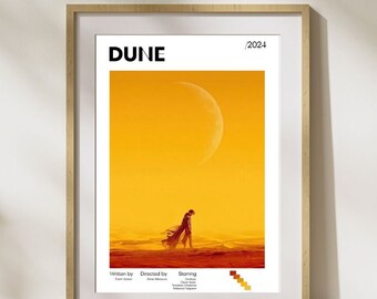 A DUNE Movie Poster / Cult Movie Print/ Modern Movie Poster / Dune Poster Movie Art /Vintage Retro Art Print /Wall Film Gallery