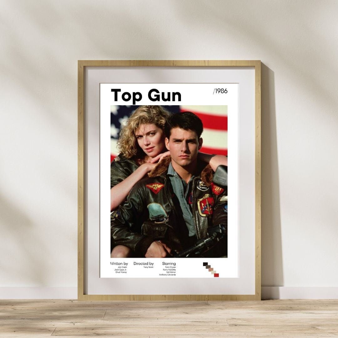 TOP GUN Movie Poster Top Gun Poster Print Top Gun Wall Etsy