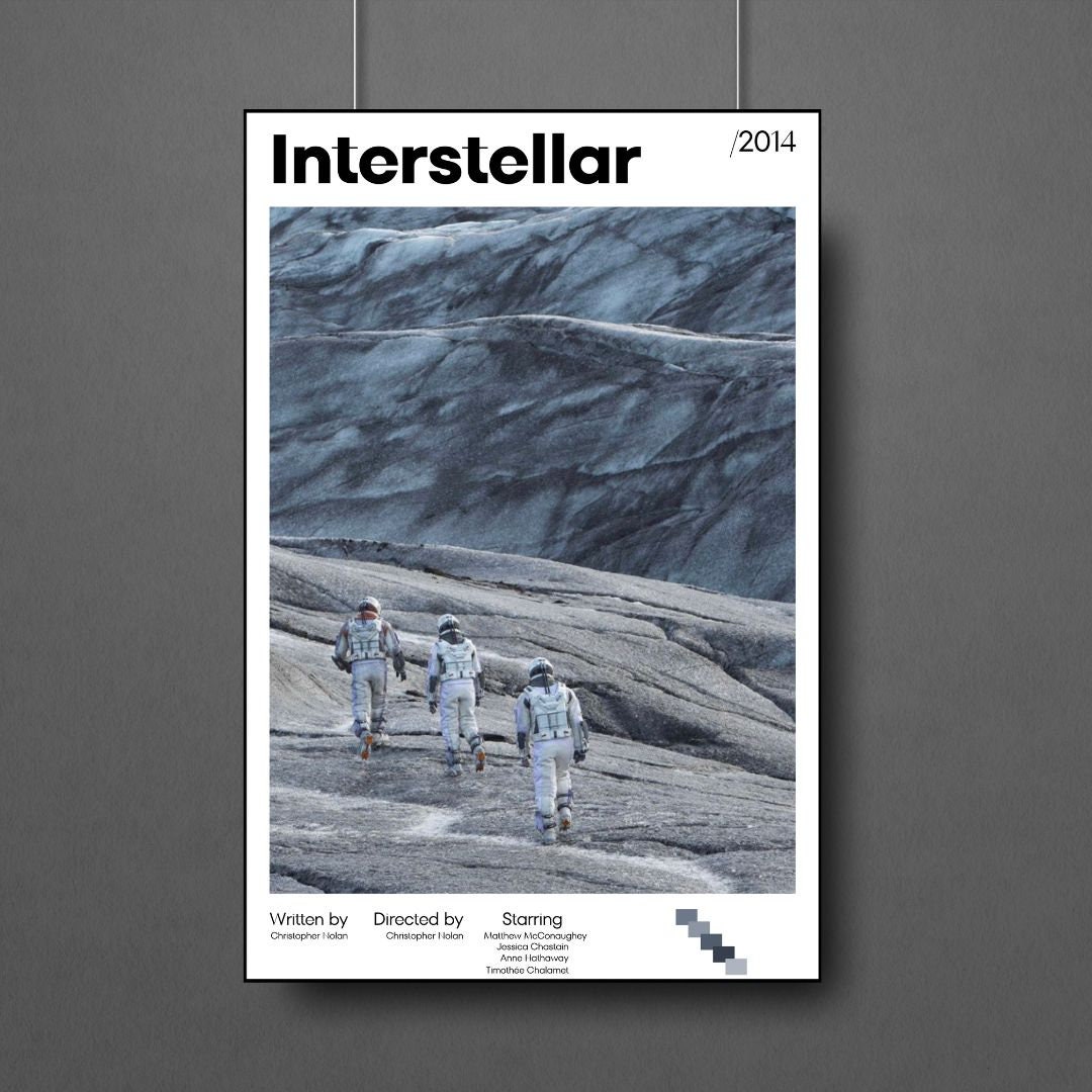 INTERSTELLAR Movie Poster, Interstellar Poster Print, Interstellar Wall