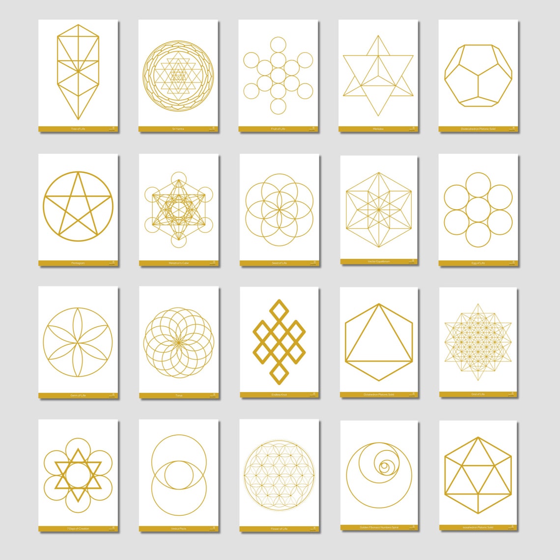 20 Sacred Geometry Printable Crystal Grid Templates | Gold , Astrology ... image.
