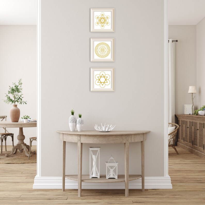 20 Sacred Geometry Printable Crystal Grid Templates | Gold , Astrology ...