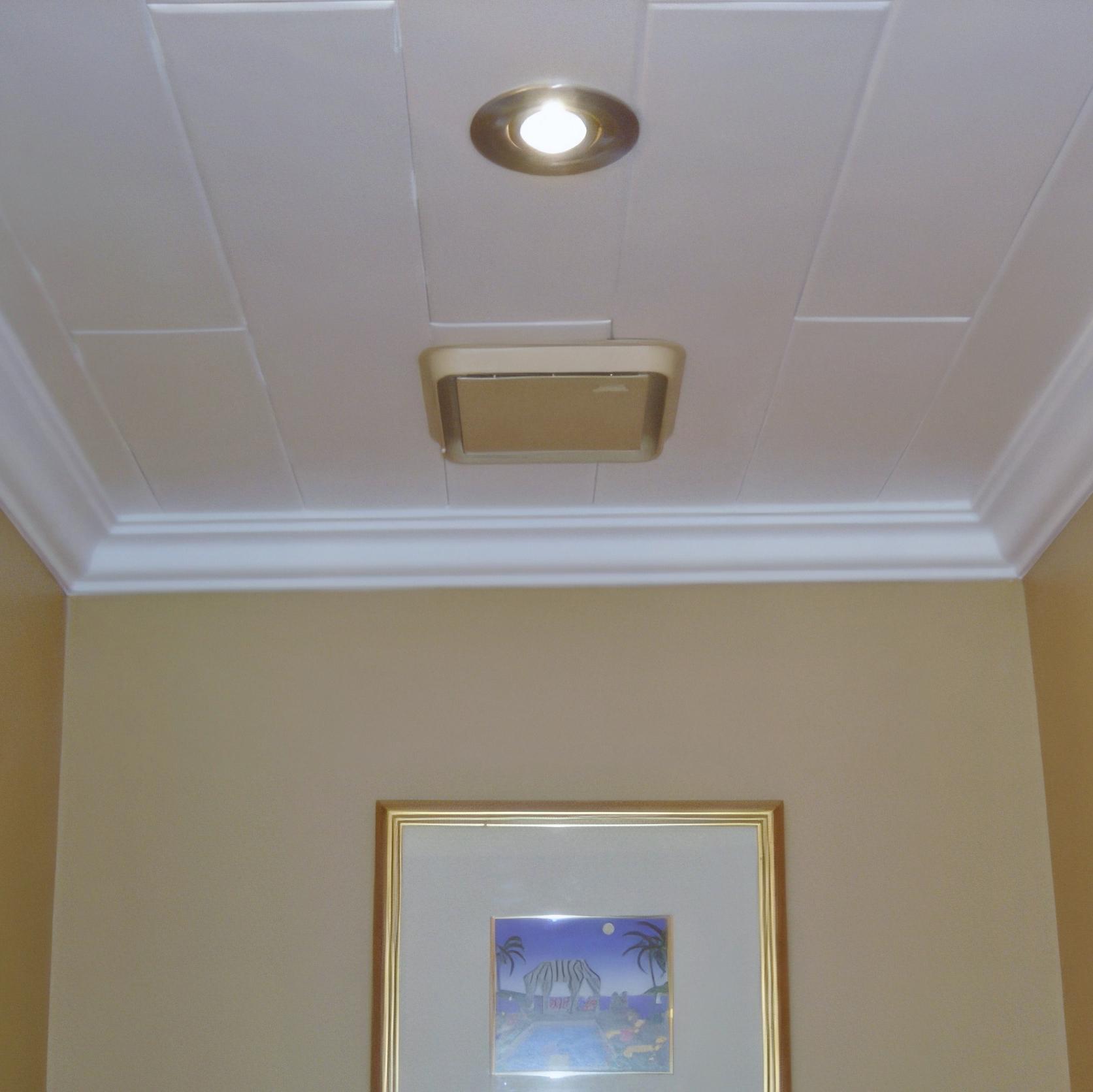thumbnail image 2 of Transform Your Ceiling! Grey Styrofoam Shiplap Planks – 24 Pack, Glue-Up Over Popcorn 2 of 2