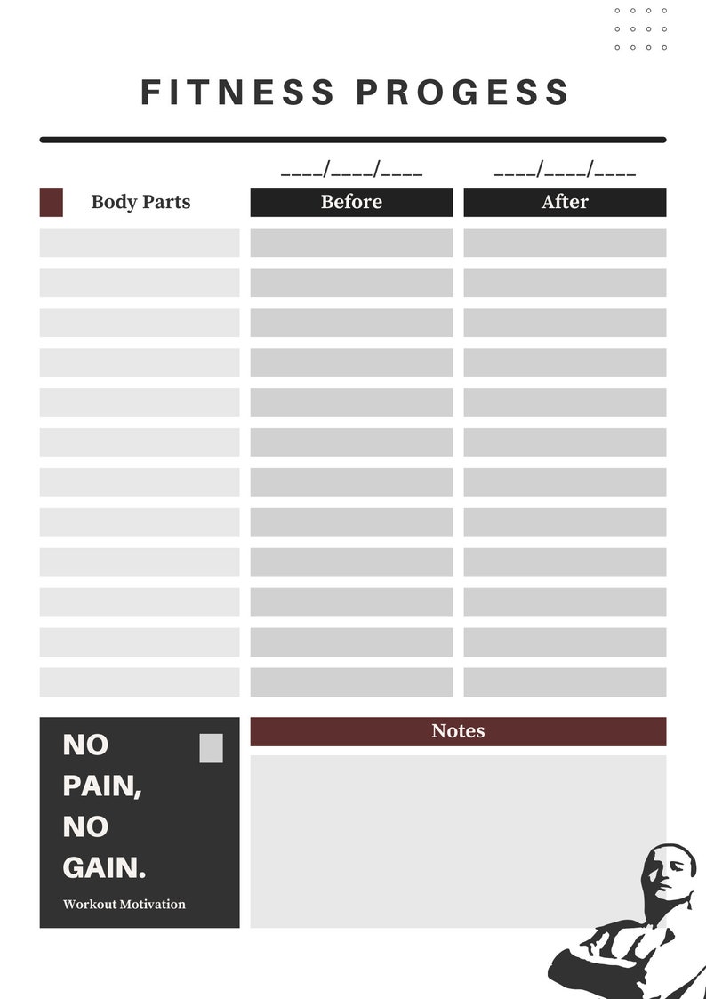 Neutral Clean Tracker| Fitness Tracker| Clean Professional Planner ...