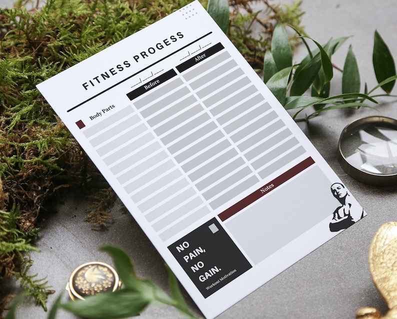Neutral Clean Tracker| Fitness Tracker| Clean Professional Planner ...
