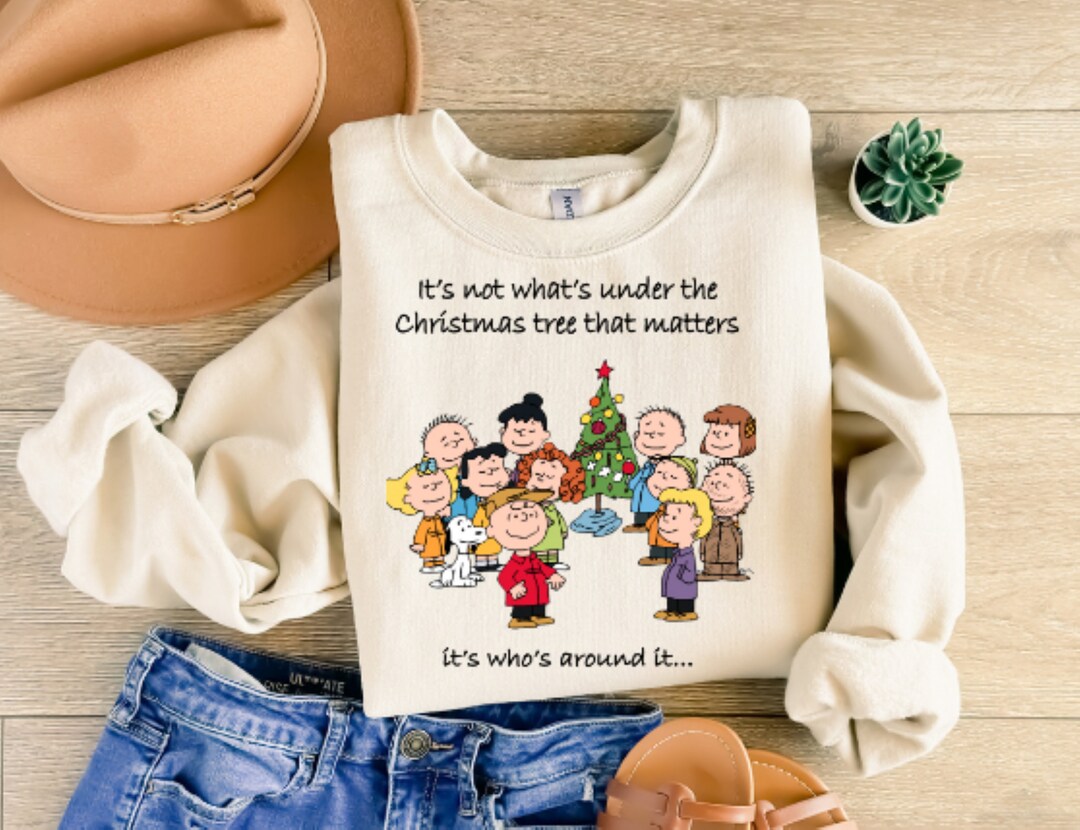 Peanuts Snoopy Charlie Brown Christmas Sweater / Shirt Etsy