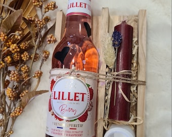 Lillet Geschenkset Aperol Spritz|Kerzenset Lillet| Geschenk für deinen Lieblingsmensch| Junggesellinnen Abschied| Geschenk Geburtstag