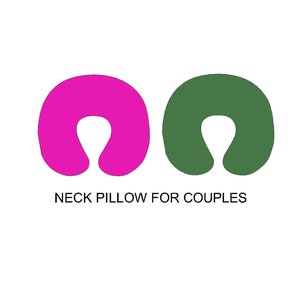 Valentine&#39;s day couples gift, neck pillow sewing pattern, cushion pattern, cat neck pillow digital A4 printable digital  PDF pattern
