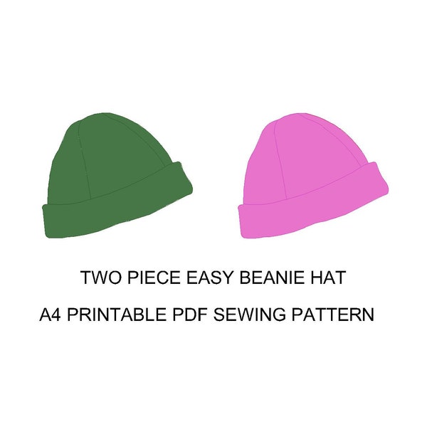 Handmade gift idea is a sewing a beanie hat, you can use  fleece, faux fur for winter, fall, autumn for the easy beanie hat sewing pattern,