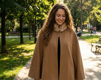 Poncho Short Cape Cardigan sewing PDF – 9 Sizes for Couples & Children (Pattern Only)