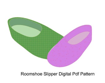 Fleece Room Shoe Sewing Pattern: Valentine's Day Slipper (A4 PDF)