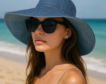 Cappello da sole a tesa larga modello PDF - A4 stampabile (solo modello)