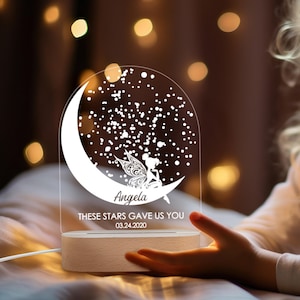 Luz de noche de estrellas personalizada, luz de mapa de estrellas de cumpleaños, luz de noche de constelación personalizada, luz de constelación de estrellas personalizada con mapa de estrellas de día