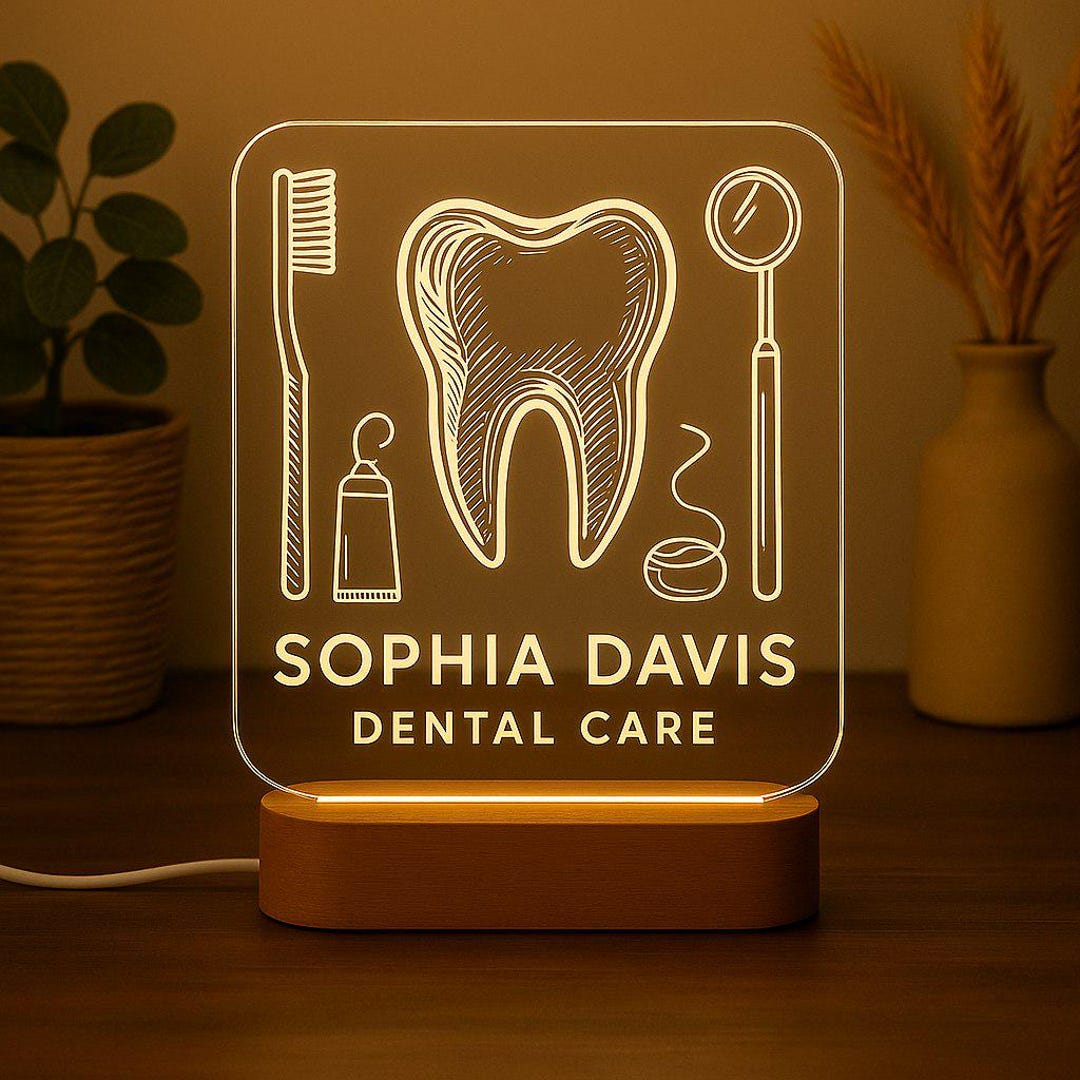 Custom Dentist Gift – Light up Every Smile With a Personalized Tooth ...