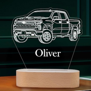 3D Car Night Light - Personalized Car Lamp - Custom Car LED Light - Race Car Night Light - Kids Car Bedroom Decor Gift - Car Lover Gift
