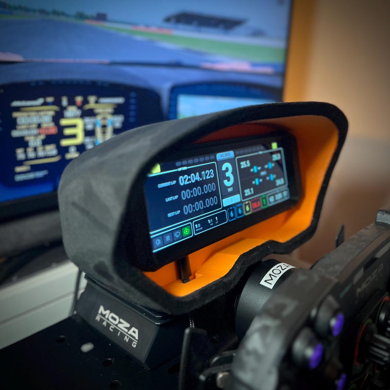 Sim Racing Display Image Sim Racing Display Suede Dashboard Surround for 7.8