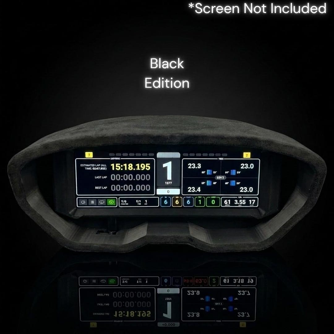 Sim Racing Display Image Sim Racing Display Suede Dashboard Surround for 7.8