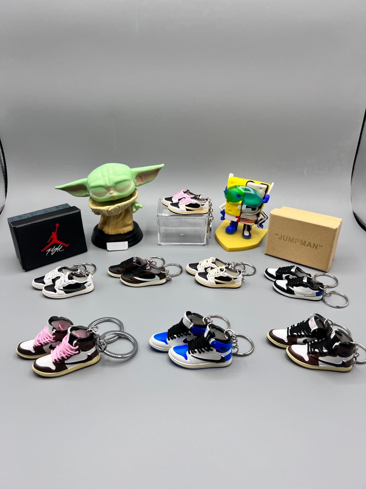 AJ 1 LV High Top Trainer Key Chain With Mini Shoe Box – Lounge Kicks