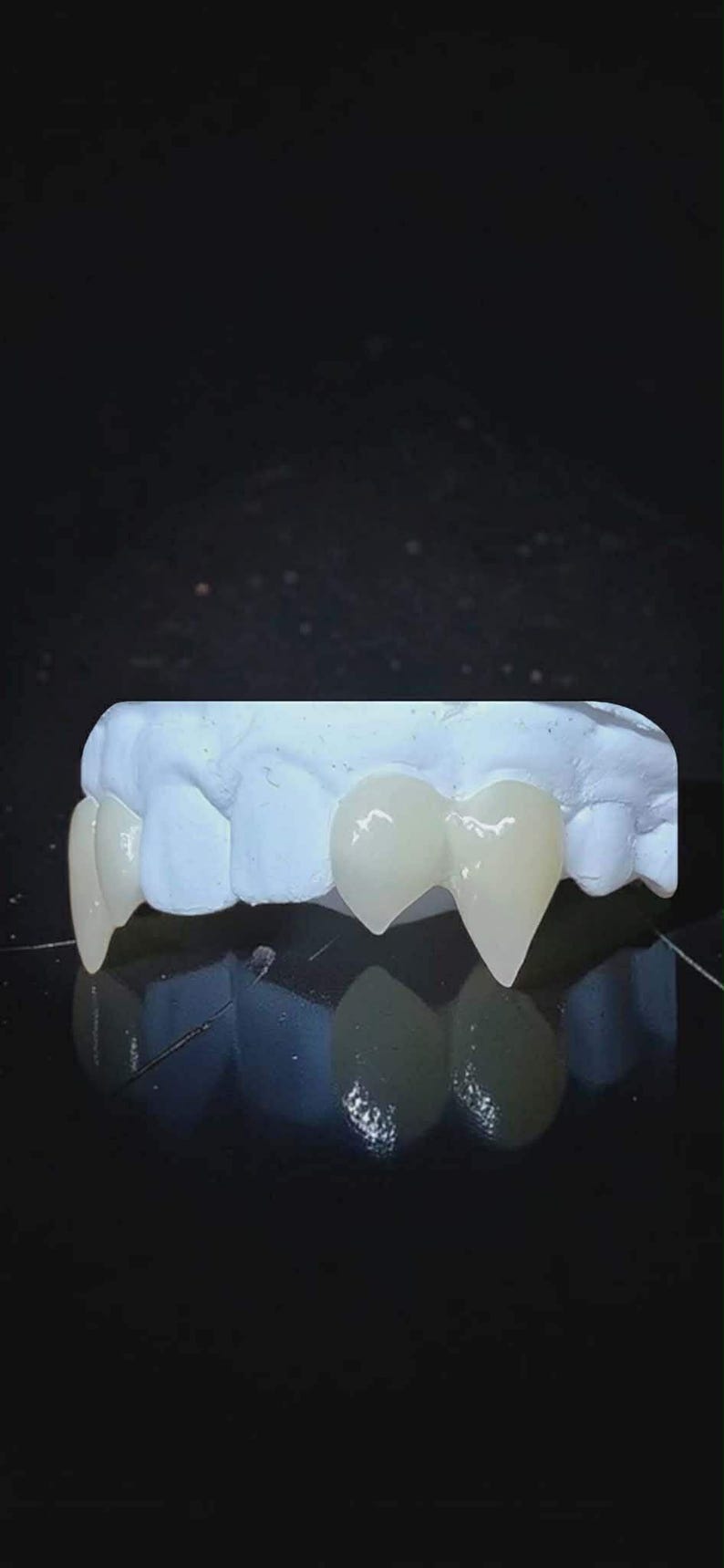 Order by Oct 9 for Halloween Outside UK | Custom 4 Set Vampire Fangs | Precision Milled Dental Acrylic Fang Caps | No Glue image 5