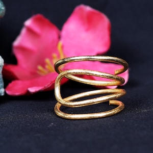 Adjustable Arthritis Splint Ring: Brass, Bronze, Silver, or Titanium