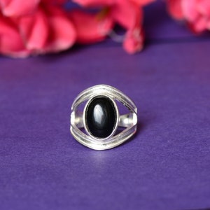 Black Onyx Ring: 925 Sterling Silver, 22k Gold Fill