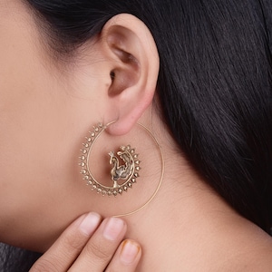 Peacock earring | Peacock Charm Earrings |Peacock jewellery |Peacock lover gifts |Bird Earrings |Peacock Gifts |Christmas Gift |Wedding Gift